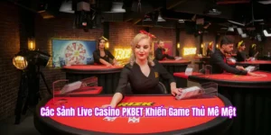 Các sảnh live casino pkbet