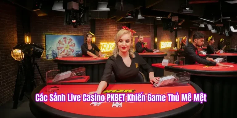 Các sảnh live casino pkbet